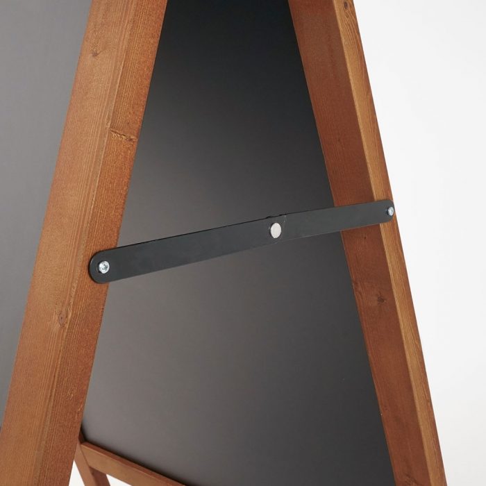 Lavagne a cavalletto con cornice in legno di faggio EASY finitura dark wood - immagine 8