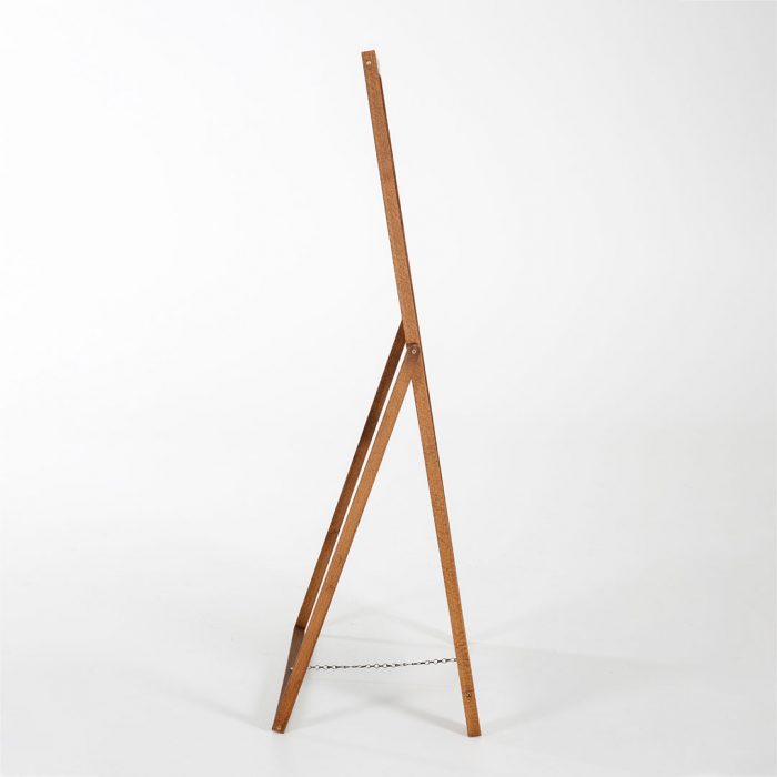 Lavagna a cavalletto pieghevole con cornice in legno di faggio EASY finitura dark wood - immagine 3