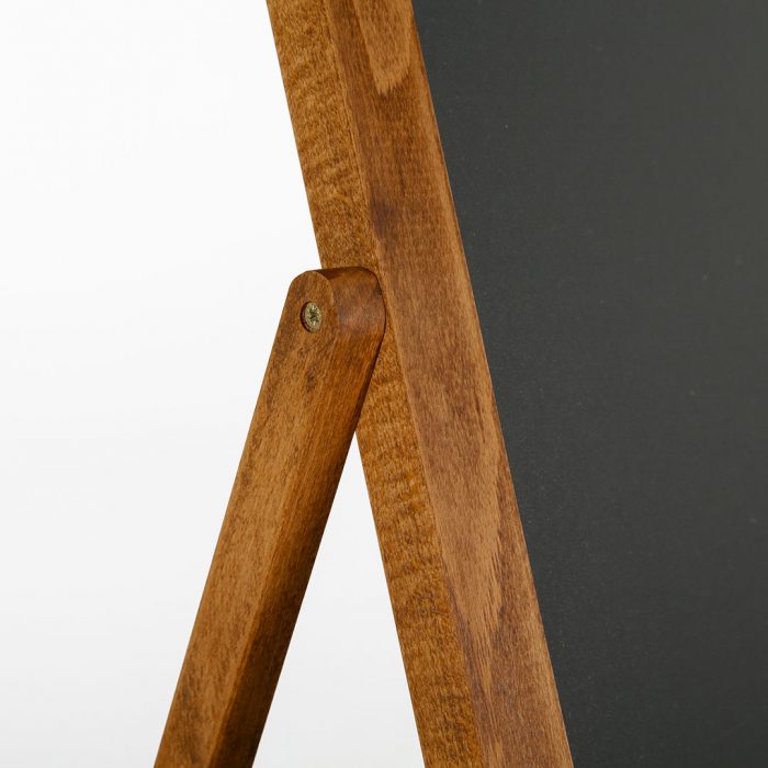 Lavagna a cavalletto pieghevole con cornice in legno di faggio EASY finitura dark wood - immagine 6