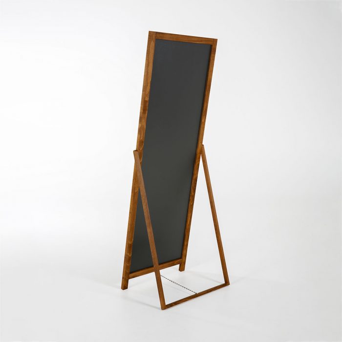 Lavagna a cavalletto pieghevole con cornice in legno di faggio EASY finitura dark wood - immagine 8