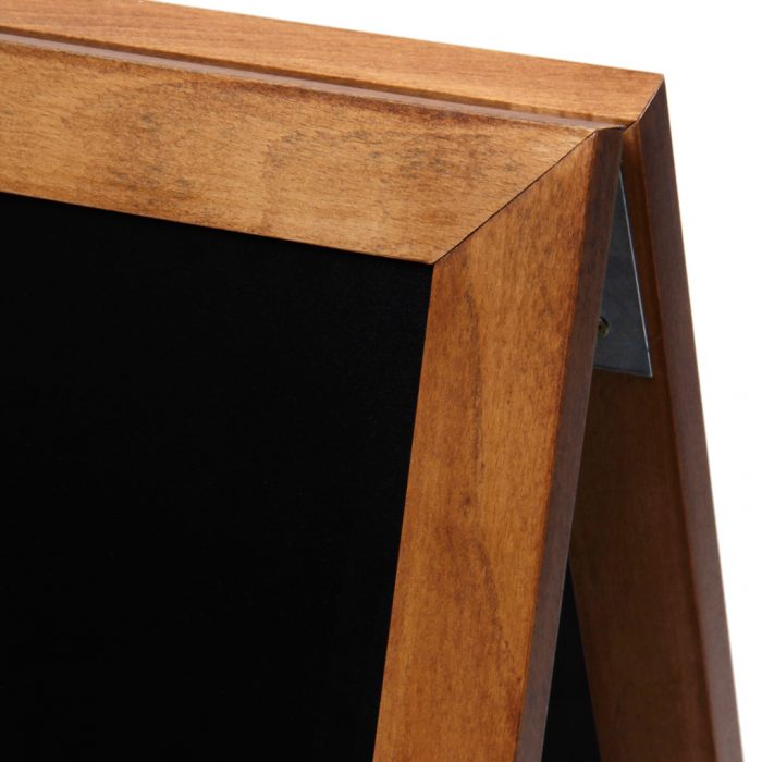 Cavalletto bifacciale in legno di faggio per esterni FLAT finitura teak - immagine 4