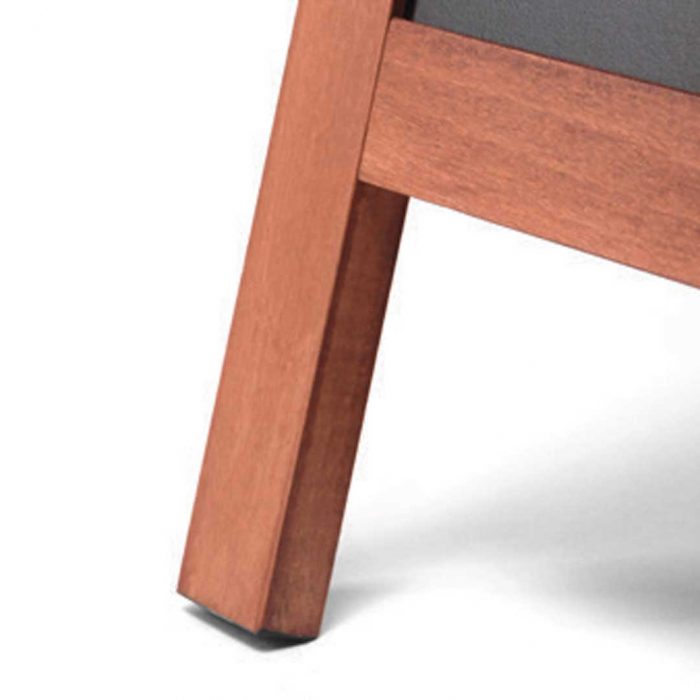 Cavalletto bifacciale in legno di faggio per esterni FLAT finitura teak - immagine 3