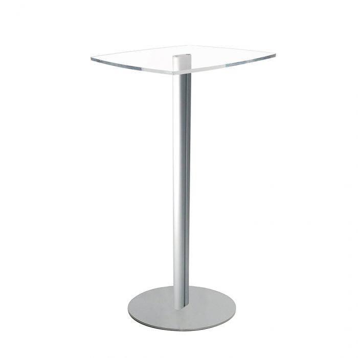 Tavolino in plexi ad un montante dim. cm 48x48 - immagine 4