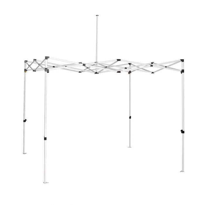 Struttura gazebo pieghevole 3x3mt in acciaio con borsa e picchetti - immagine 1