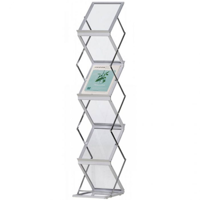 Espositore portatile Zig Zag 6xA4 con borsa - immagine 1